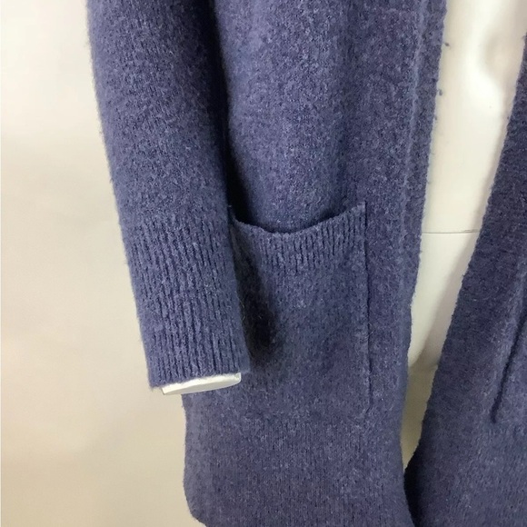Madewell Sz XXS Kent Cardigan In Coziest Yarn Blue Alpaca Merino Wool Blend - Picture 4 of 7